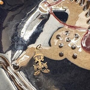14k gold Marvin the Martian pendant